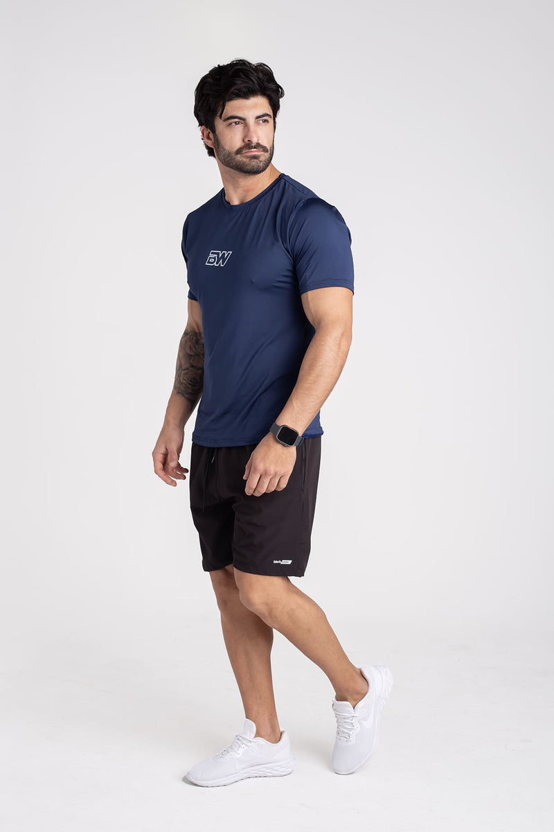 Camiseta Dry-Fit com Proteção UV - Azul