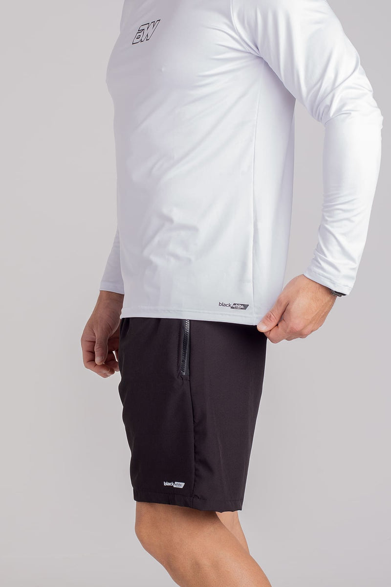 Camiseta Térmica Manga Longa com Proteção UV - Branco